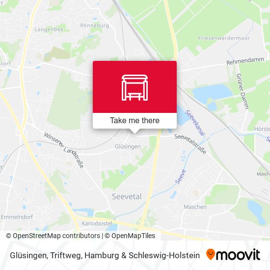 Glüsingen, Triftweg map