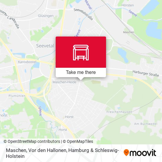 Maschen, Vor den Hallonen map