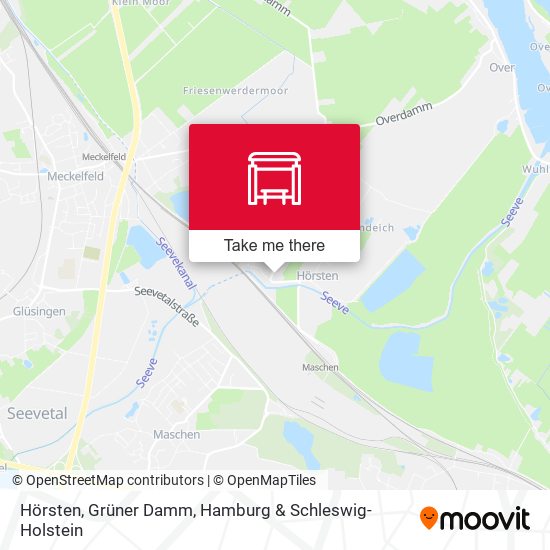 Hörsten, Grüner Damm map