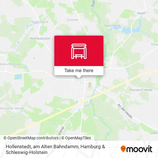 Карта Hollenstedt, am Alten Bahndamm