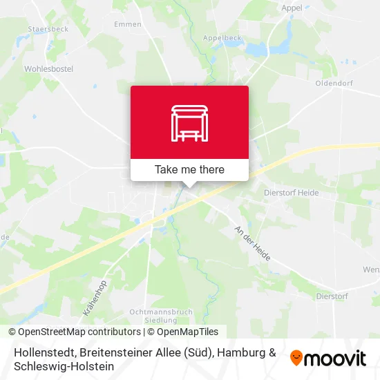 Карта Hollenstedt, Breitensteiner Allee (Süd)