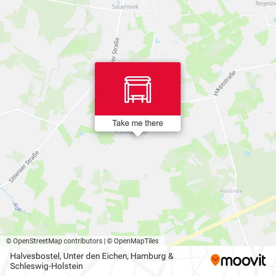 Карта Halvesbostel, Unter den Eichen