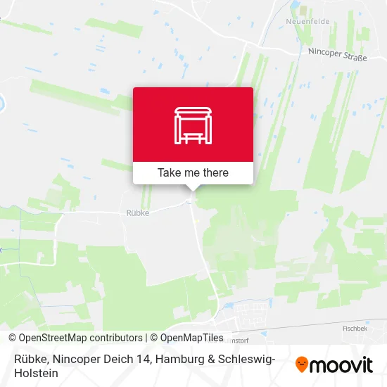 Rübke, Nincoper Deich 14 map