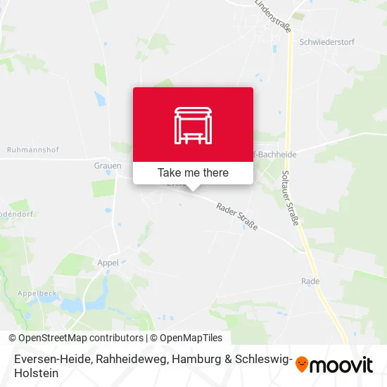 Карта Eversen-Heide, Rahheideweg