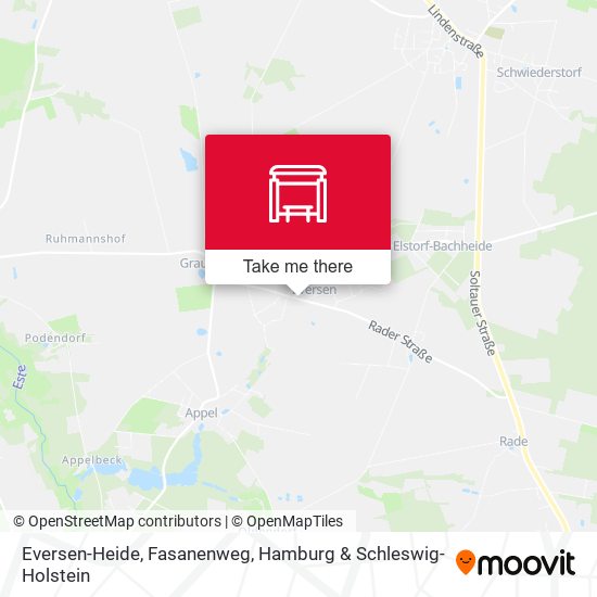 Eversen-Heide, Fasanenweg map