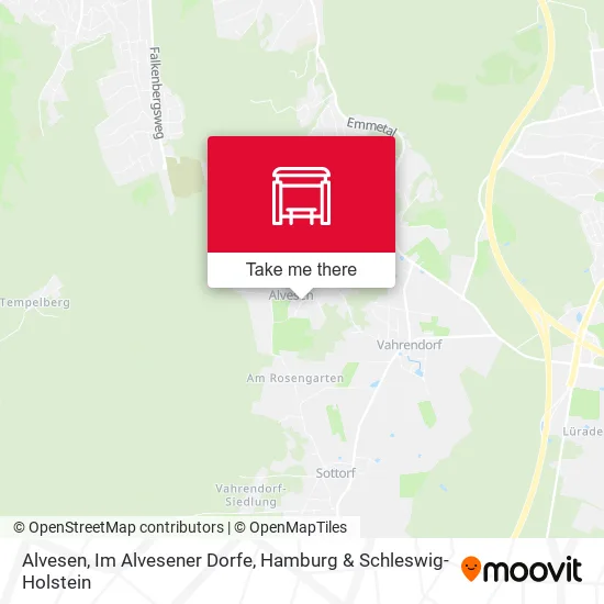 Карта Alvesen, Im Alvesener Dorfe