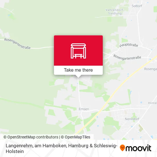 Карта Langenrehm, am Hamboken