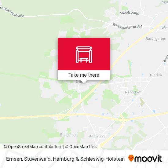 Карта Emsen, Stuvenwald