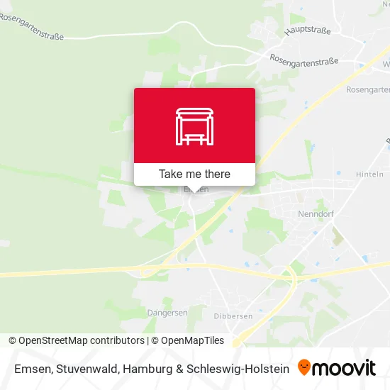 Карта Emsen, Stuvenwald