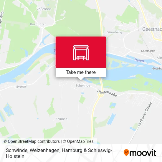 Карта Schwinde, Weizenhagen