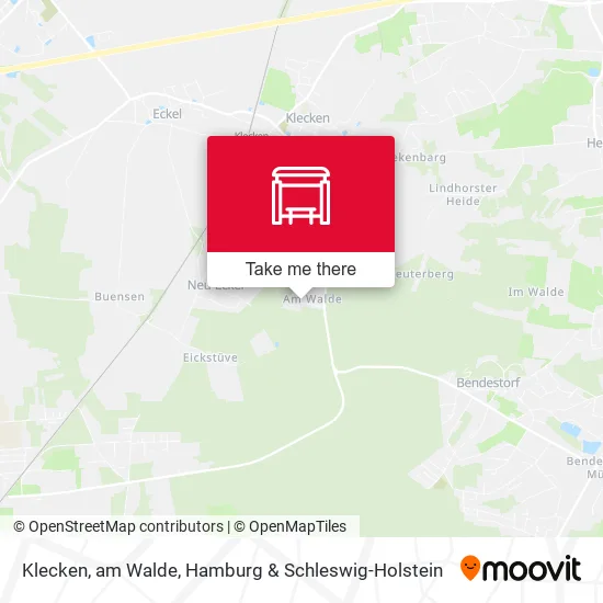 Карта Klecken, am Walde