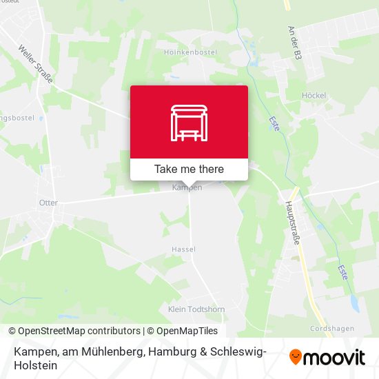 Kampen, am Mühlenberg map