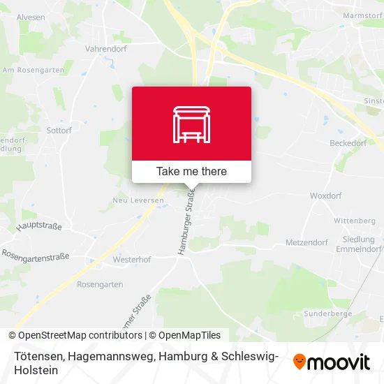 Карта Tötensen, Hagemannsweg