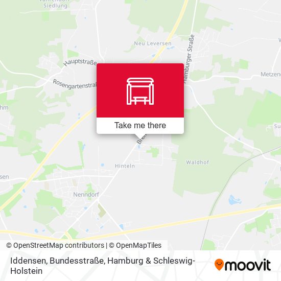 Iddensen, Bundesstraße map