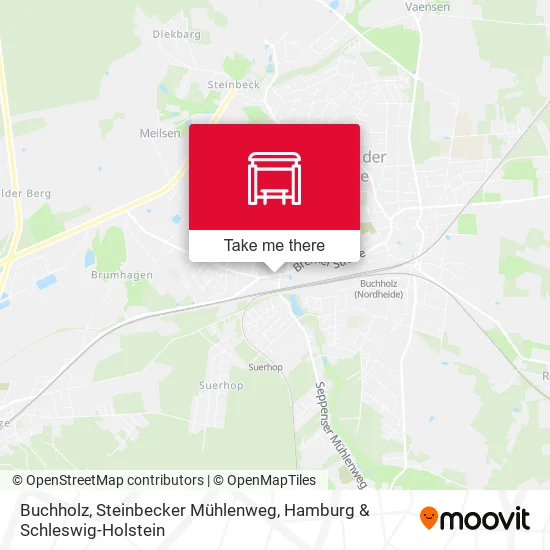 Карта Buchholz, Steinbecker Mühlenweg