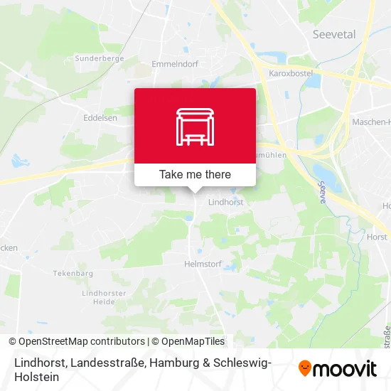 Карта Lindhorst, Landesstraße