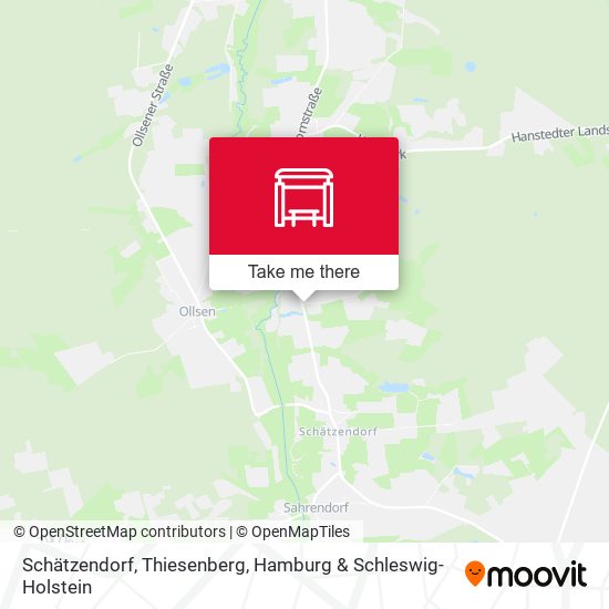 Schätzendorf, Thiesenberg map