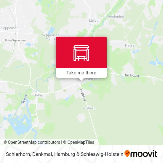 Карта Schierhorn, Denkmal