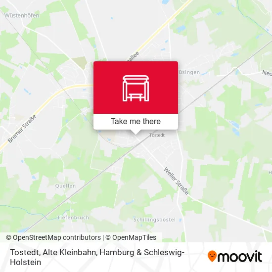 Карта Tostedt, Alte Kleinbahn