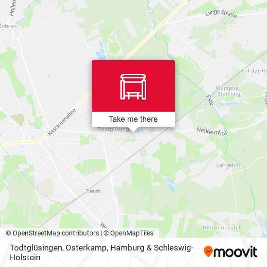 Todtglüsingen, Osterkamp map