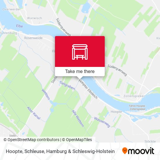 Hoopte, Schleuse map