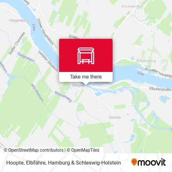 Карта Hoopte, Elbfähre