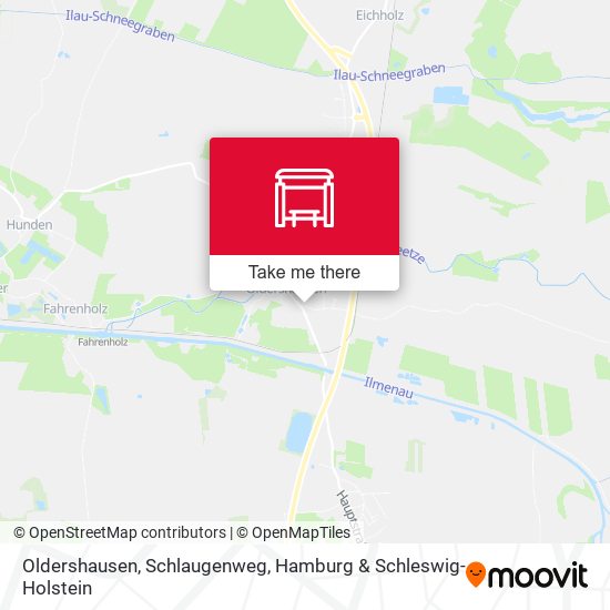 Oldershausen, Schlaugenweg map
