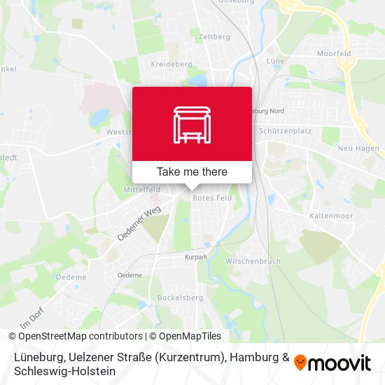 Lüneburg, Uelzener Straße (Kurzentrum) map