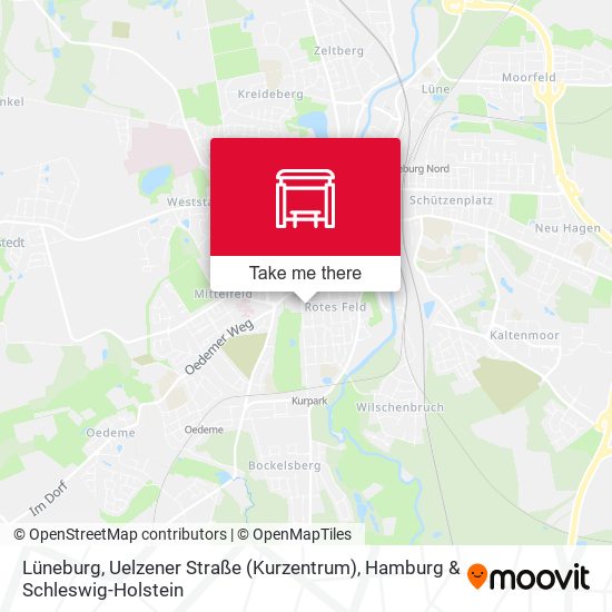 Lüneburg, Uelzener Straße (Kurzentrum) map