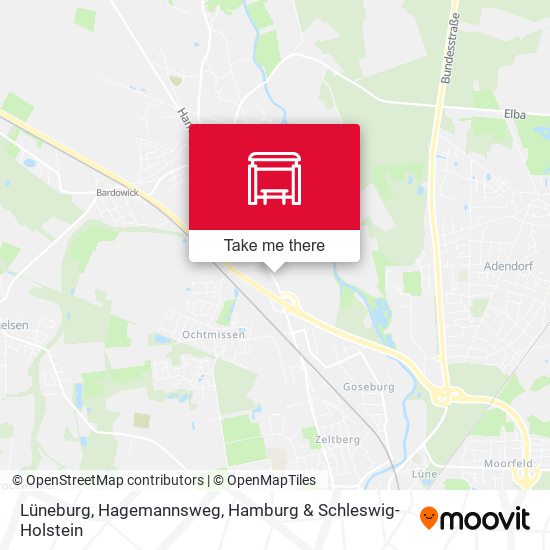 Lüneburg, Hagemannsweg map