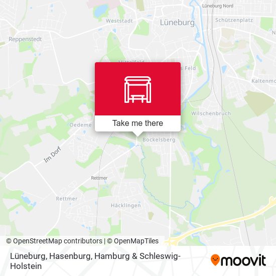 Lüneburg, Hasenburg map