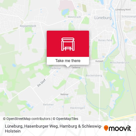 Lüneburg, Hasenburger Weg map