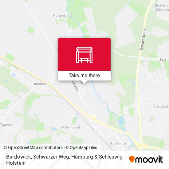 Bardowick, Schwarzer Weg map