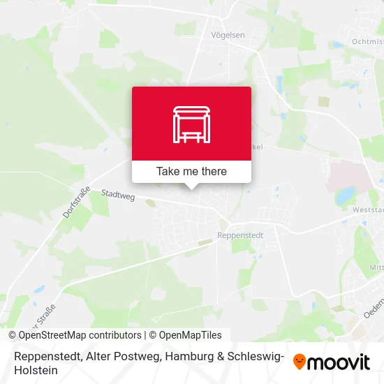 Карта Reppenstedt, Alter Postweg