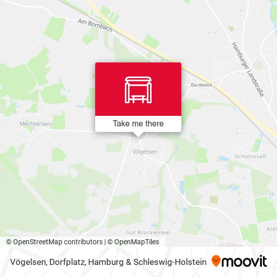 Vögelsen, Dorfplatz map