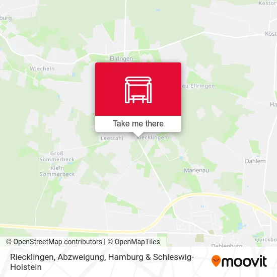 Карта Riecklingen, Abzweigung