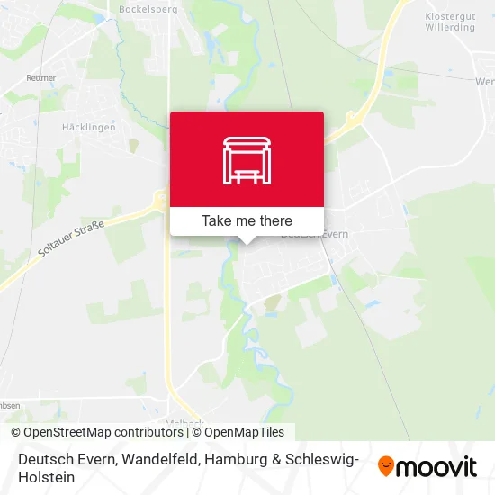 Карта Deutsch Evern, Wandelfeld