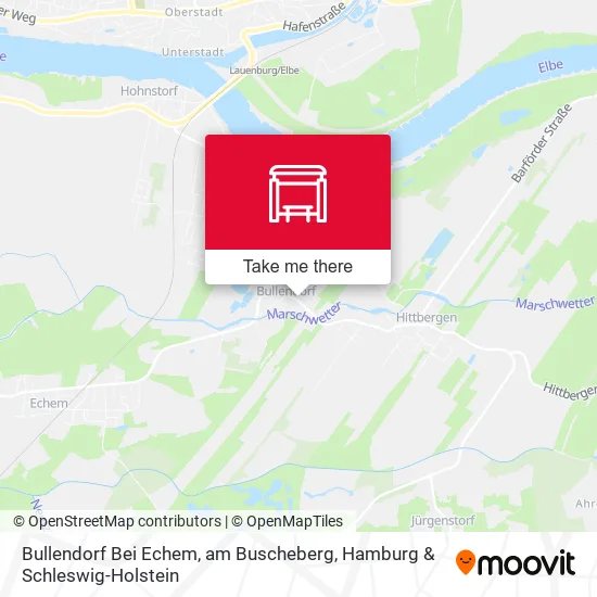 Карта Bullendorf Bei Echem, am Buscheberg