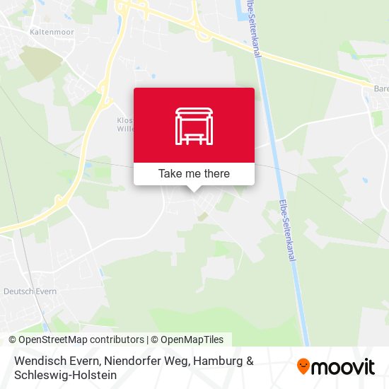 Wendisch Evern, Niendorfer Weg map