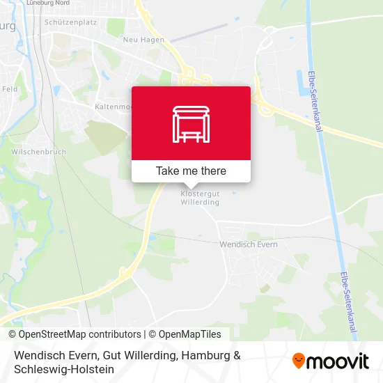 Карта Wendisch Evern, Gut Willerding