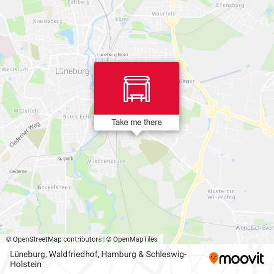 Lüneburg, Waldfriedhof map