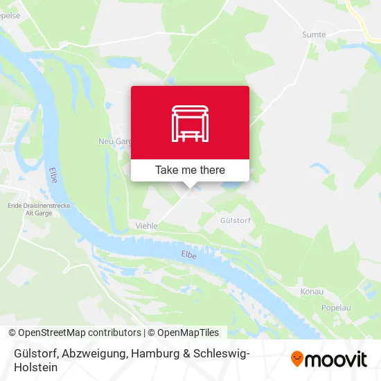 Карта Gülstorf, Abzweigung