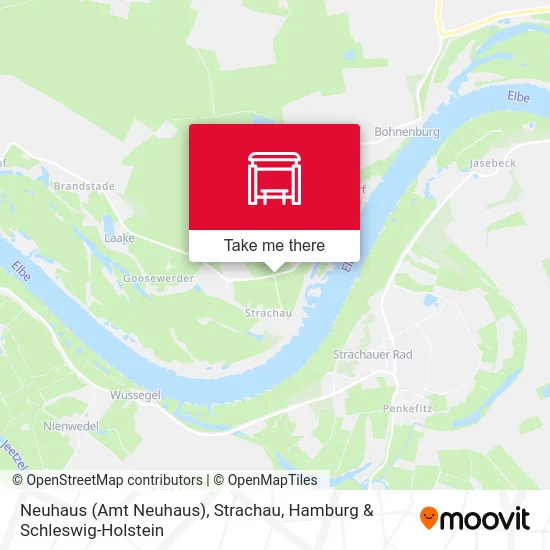 Карта Neuhaus (Amt Neuhaus), Strachau