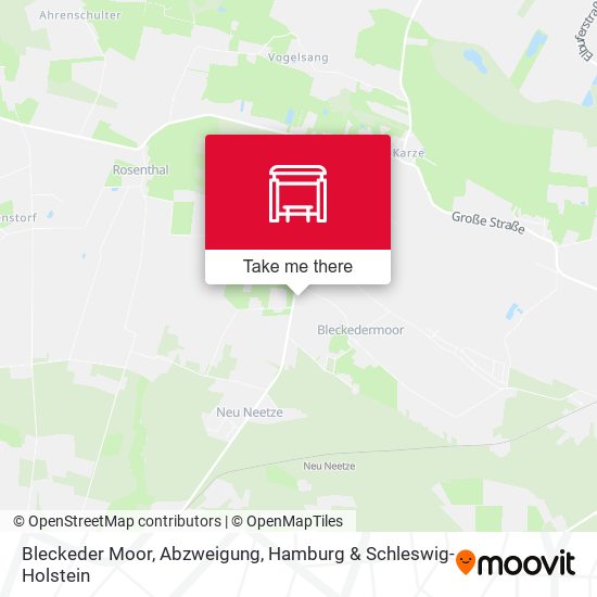 Bleckeder Moor, Abzweigung map