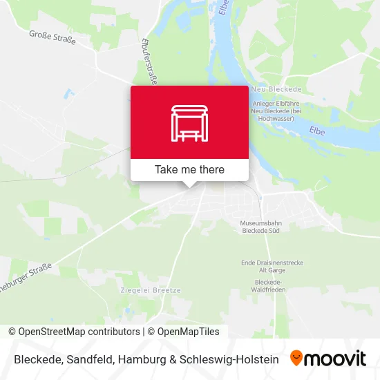 Карта Bleckede, Sandfeld