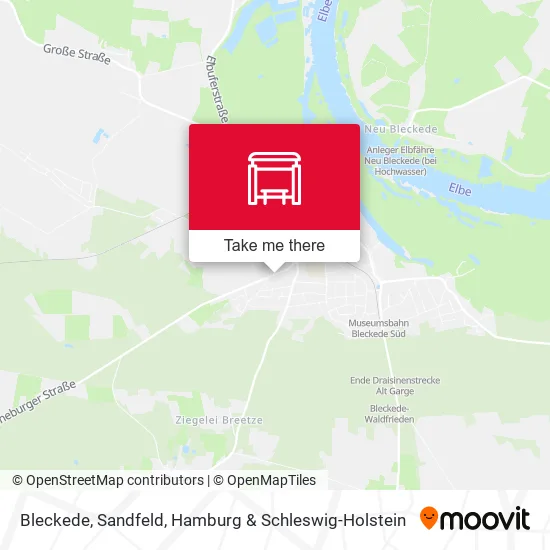 Карта Bleckede, Sandfeld