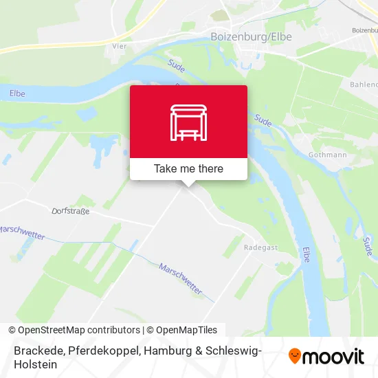 Карта Brackede, Pferdekoppel