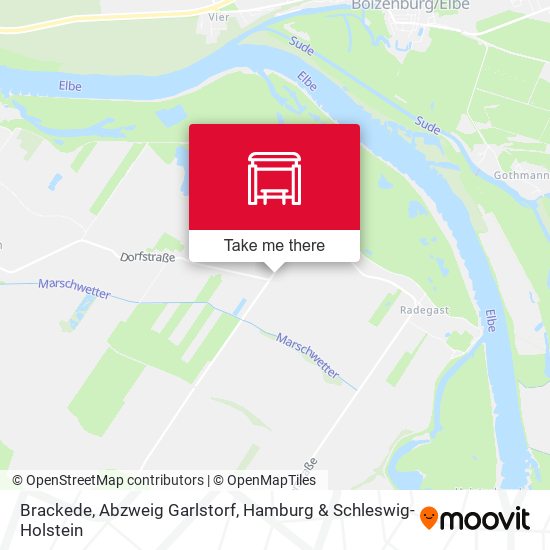 Brackede, Abzweig Garlstorf map