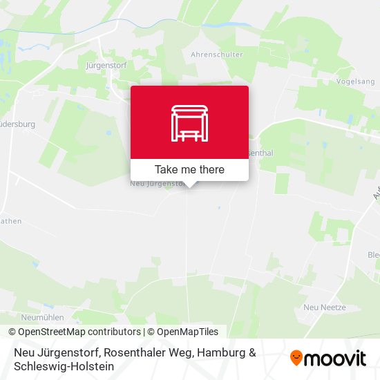 Neu Jürgenstorf, Rosenthaler Weg map