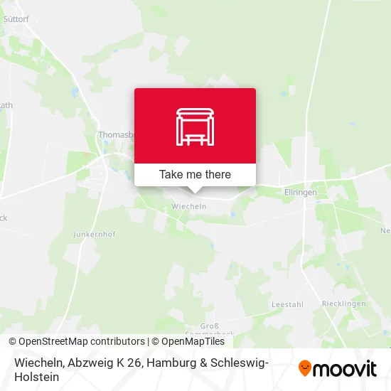 Карта Wiecheln, Abzweig K 26